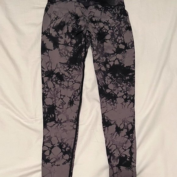 Sukksess Printed Seamless Scrunch Leggings - Black Tie Dye, Size S - Picture 5 of 5